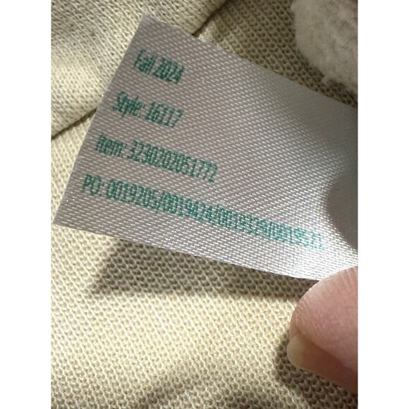 Marine Layer Enya Puff Sleeve Sweatshirt Style 16117 Womens Sz Small Cream *Flaw - Picture 15 of 16